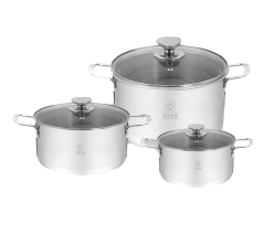 Bộ nồi 3 món nguyên khối đáy liền OGIER GSC01